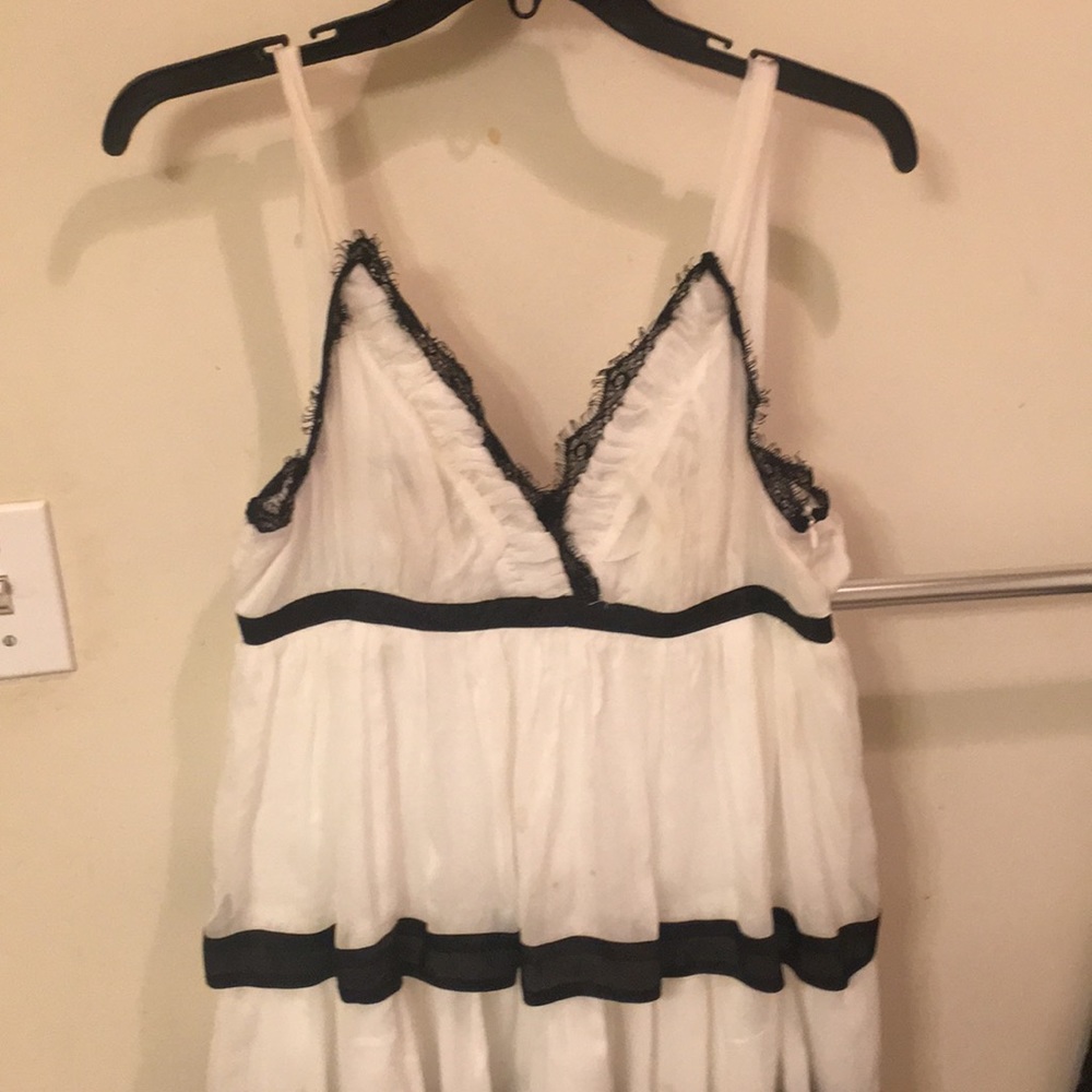 Black and white cocktail dress
